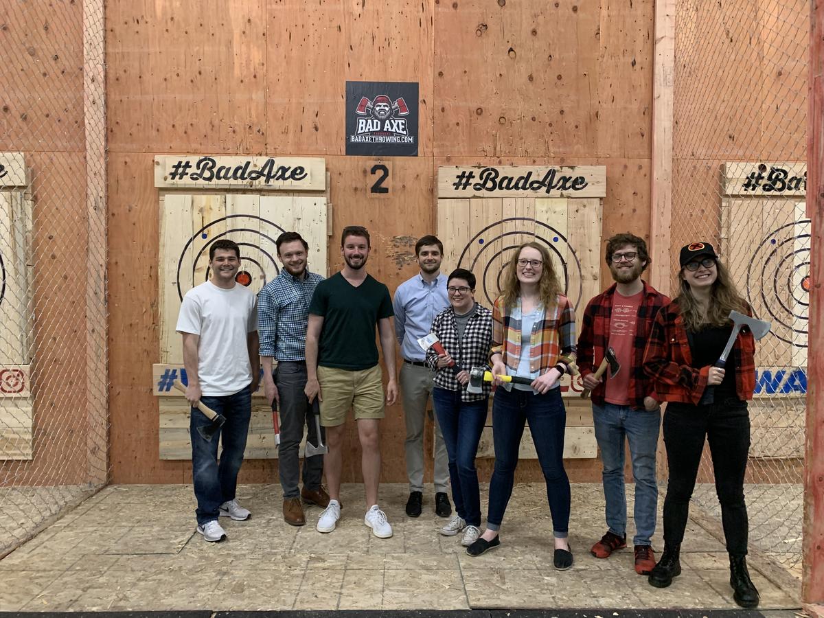 Research Group Spring Outing Axe Throwing